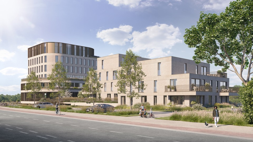 Lindenhof in Aalst: 4,400 m² of sustainable office space in a forward-looking mixed-use development Lindenhof in Aalst: 4,400 m² of sustainable office space in a forward-looking mixed-use development