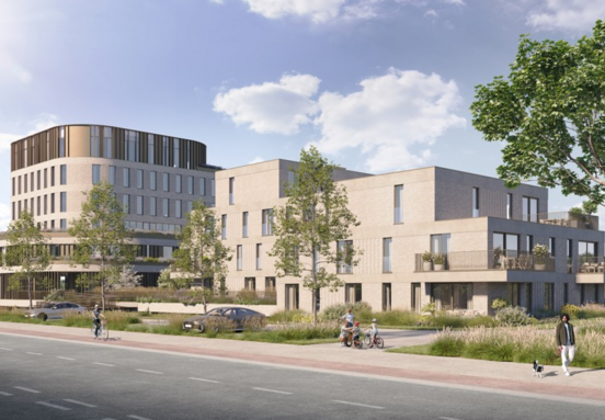 Lindenhof in Aalst: 4,400 m² of sustainable office space in a forward-looking mixed-use development Lindenhof in Aalst: 4,400 m² of sustainable office space in a forward-looking mixed-use development